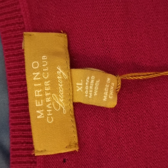 NWT Merino Charter Club woman's wool sweater XL - Picture 4 of 4